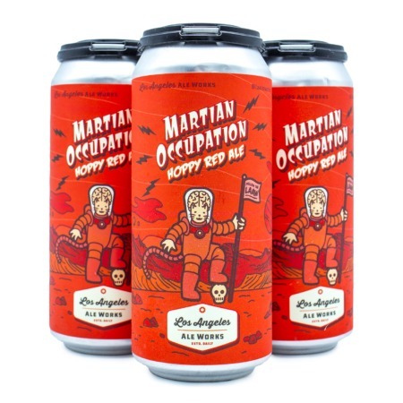 Martian Occupation Hoppy Red Ale - 4-pack of 16 oz beer cans