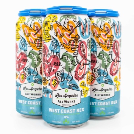 West Coast Rex - West Coast IPA - 4-pack of 16 oz beer cans
