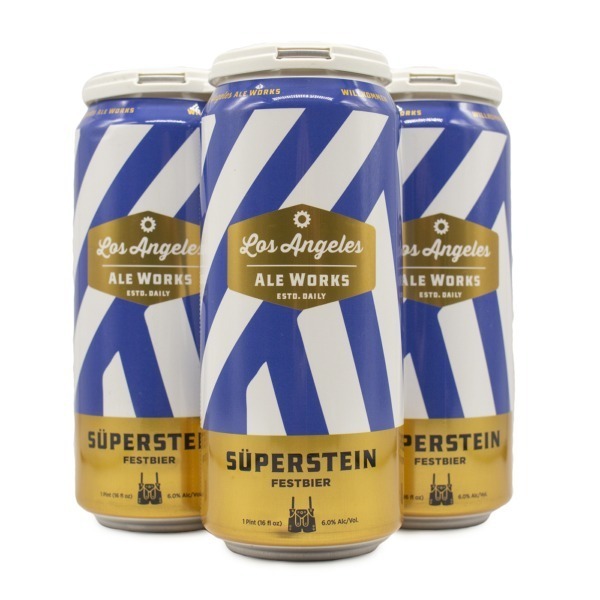 Superstein Festbier Cans - 4-pack of 16 oz beer cans
