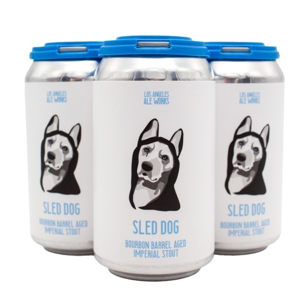 Sled Dog Bourbon Barrel Aged Imperial Stout - 4-pack of 12 oz beer cans