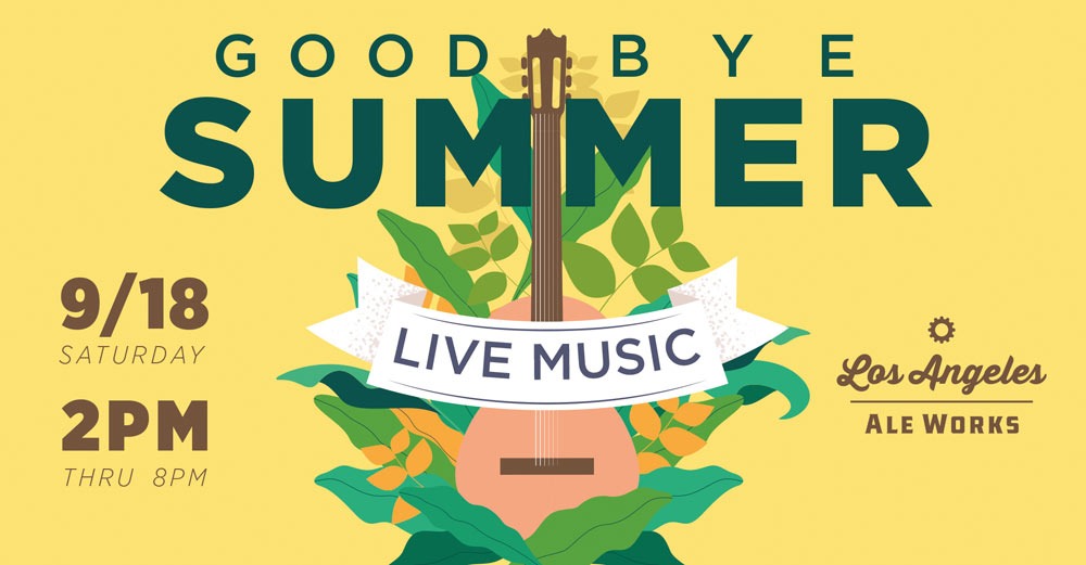 Goodbye Summer Live Music Flyer