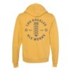 Heather Mustard color hoodie with Los Angeles Ale Works logo on back