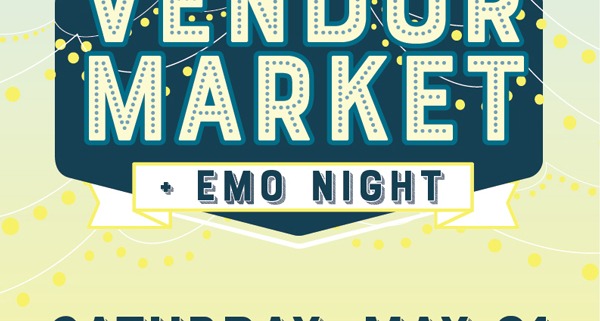 Vendor Market + Emo Music Night flyer