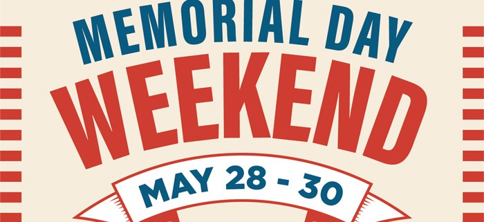 Memorial Day Weekend, May 28-30, Flyer