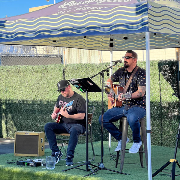 Riddim' Rockers band on stage at LA Ale Works