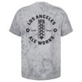 Black & Grey Tie Dye shirt with Los Angeles Ale Works logo printed