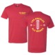 Red tee with yellow & white LA Ale Works logos