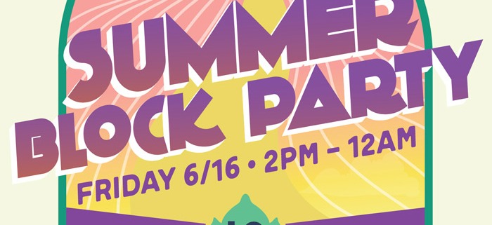 Summer Block Party flyer