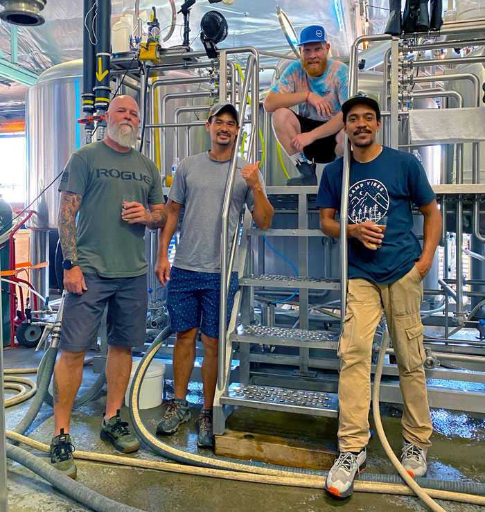 Collaboration Brew Day for Camouflage beer