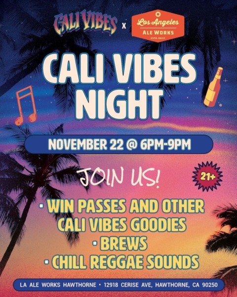 Cali Vibes Night flyer