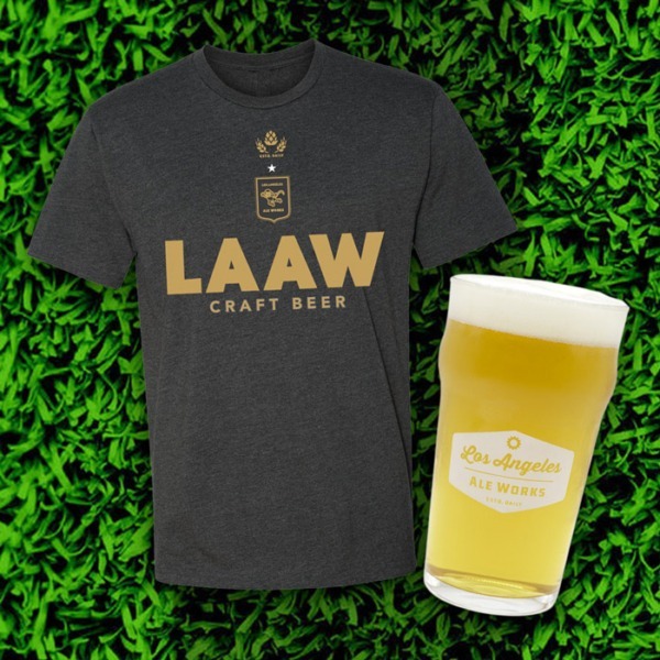 LAAW Craft Beer shirt and beer