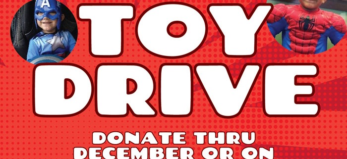 Superhero Julian's Toy Drive