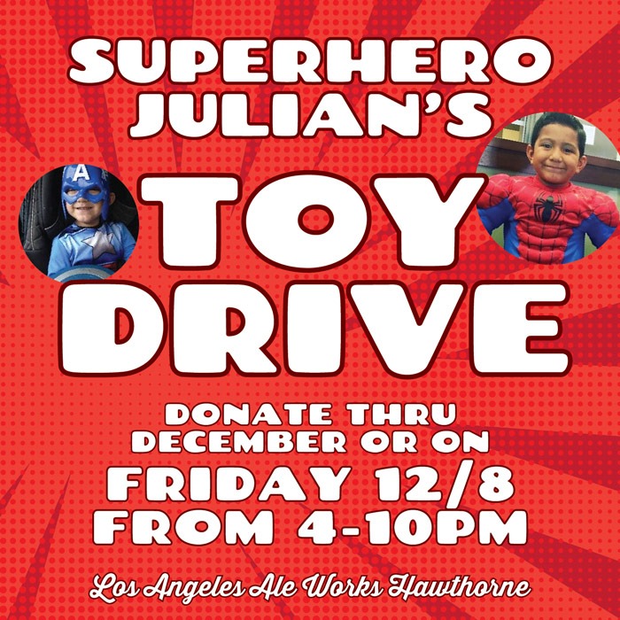 Superhero Julian's Toy Drive