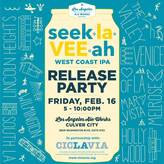 seek-la-VEE-ah beer release flyer