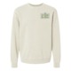 Cream colored crewneck sweater with LA Ale Works logo printed on front