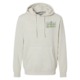 Cream colored hoodie with LA Ale Works logo printed on front