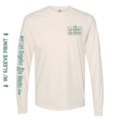 Cream colored long sleeved shirt with LA Ale Works logo printed on front and right sleeve