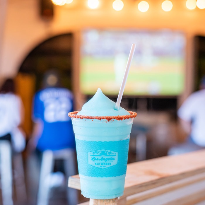 Blue Slushie in Los Angeles Ale Works cup