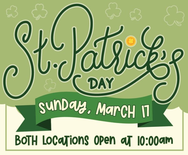 St Patrick's Day - Sunday March 17